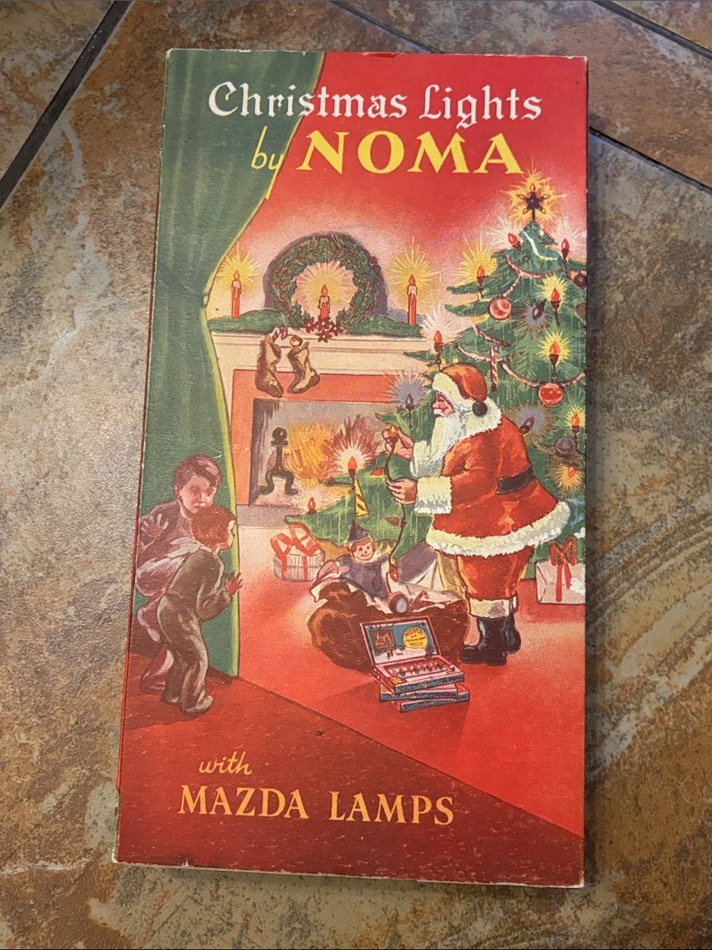 Vintage Christmas Lights by NOMA with Mazda Lamps